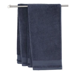 Полотенце банное JYSK Nora By Kronborg 2337138, 70x140 см, хлопок, темно-синий