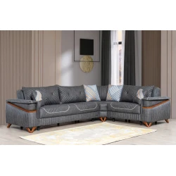 Угловой диван Woodpecker Martin, серый, 322x237x84x85 см Угловой диван Woodpecker Martin, серый, 322x237x84x85 см