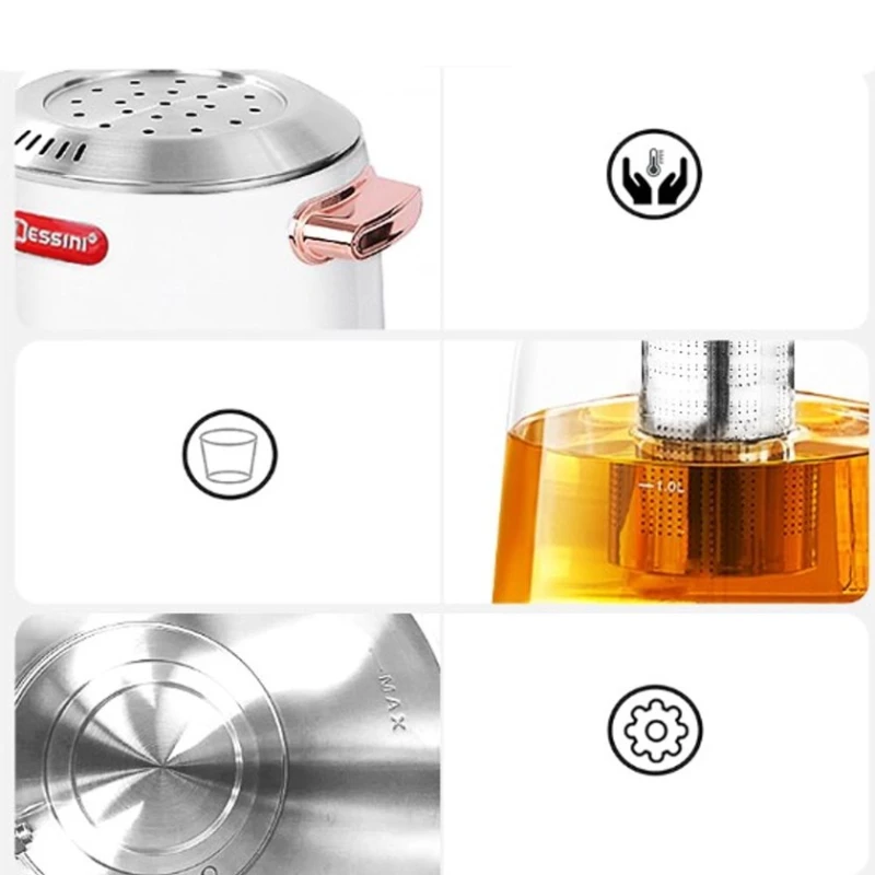 Электрический самовар Dessini DS-1886, белый Электрический самовар Dessini DS-1886, белый