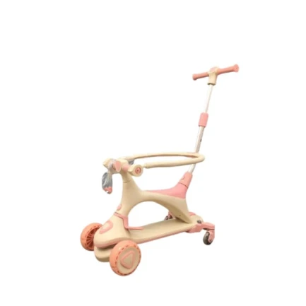 Детский скутер AZR-457 бежевый/розовый Детский скутер AZR-457 бежевый/розовый