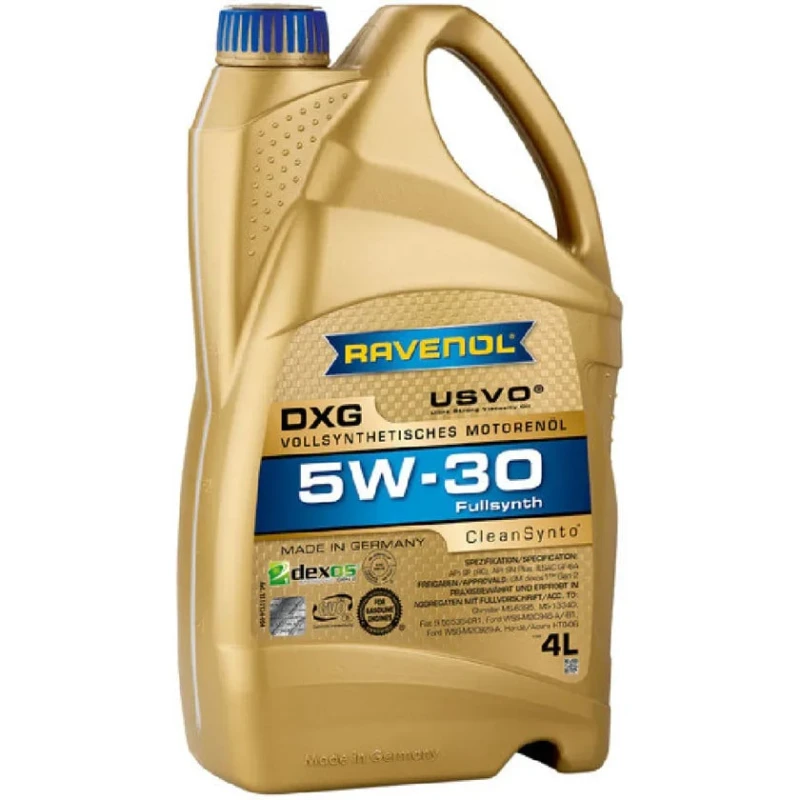 Моторное масло Ravenol DXG 5W-30, 4 л