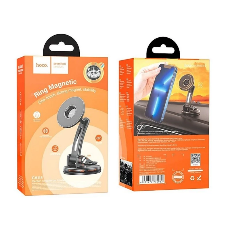 Автомобильный держатель для телефона Hoco CA113 Black