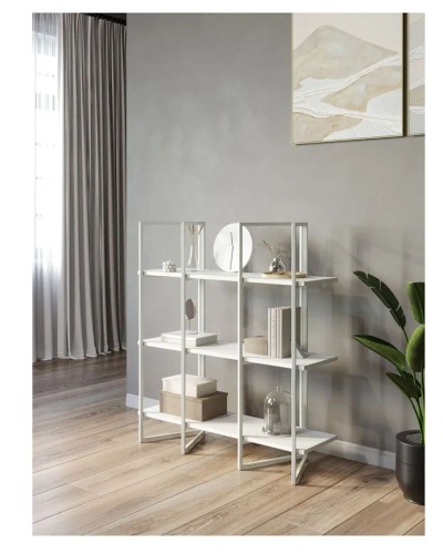 Stellaj 3563_LoftSizWWhite, 90x30x100 sm, LDSP, ağ