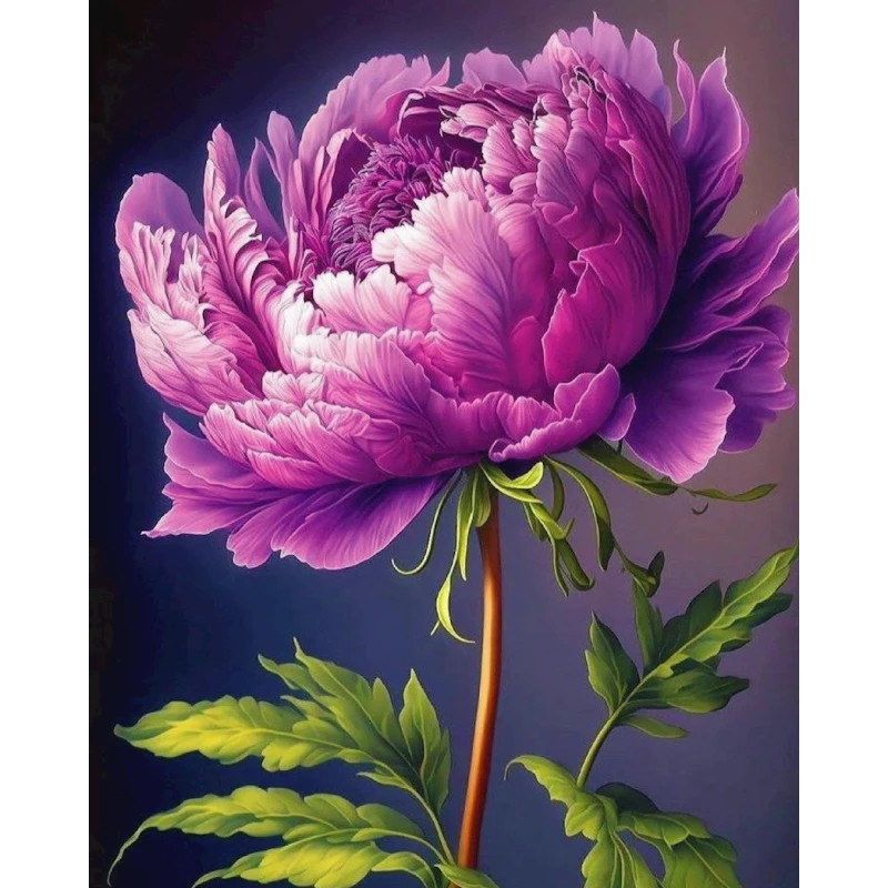 Алмазная мозаика Diamond Mosaic Одинокий пион, 40х50 см Алмазная мозаика Diamond Mosaic Одинокий пион, 40х50 см
