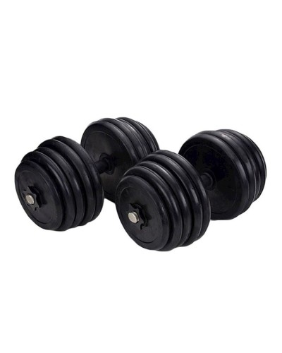 Qantel dəsti TA sport WS0007, 2 əd x 30 kq, rezin, qara