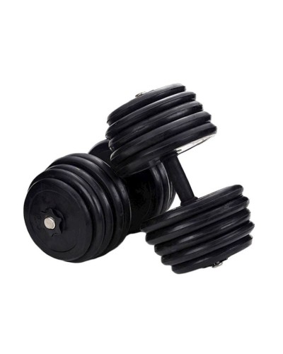 Qantel dəsti TA sport WS0007, 2 əd x 30 kq, rezin, qara