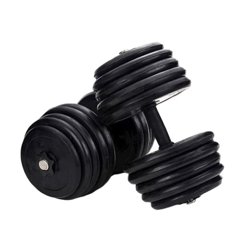 Набор гантелей TA sport WS0007, 2 шт x 30 кг, резина, черные Набор гантелей TA sport WS0007, 2 шт x 30 кг, резина, черные