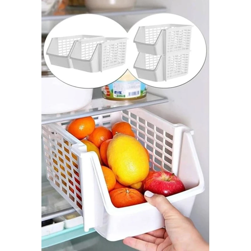 Soyuducu üçün konteyner 9KCZ, 29x21.5x14.5 sm, plastik, ağ Soyuducu üçün konteyner 9KCZ, 29x21.5x14.5 sm, plastik, ağ