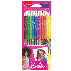 Набор цветных карандашей Maped Barbie 862207, 12 цветов