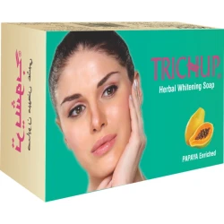 Sabun Trichup Herbal Whitening Soap Papaya Enriched