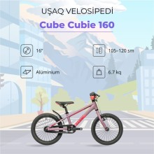 İkitəkərli uşaq velosipedi Cube Cubie 160 16