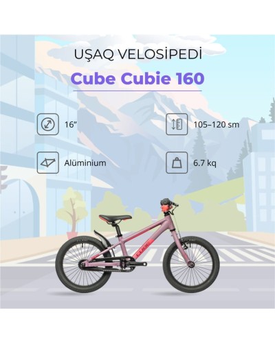 İkitəkərli uşaq velosipedi Cube Cubie 160 16