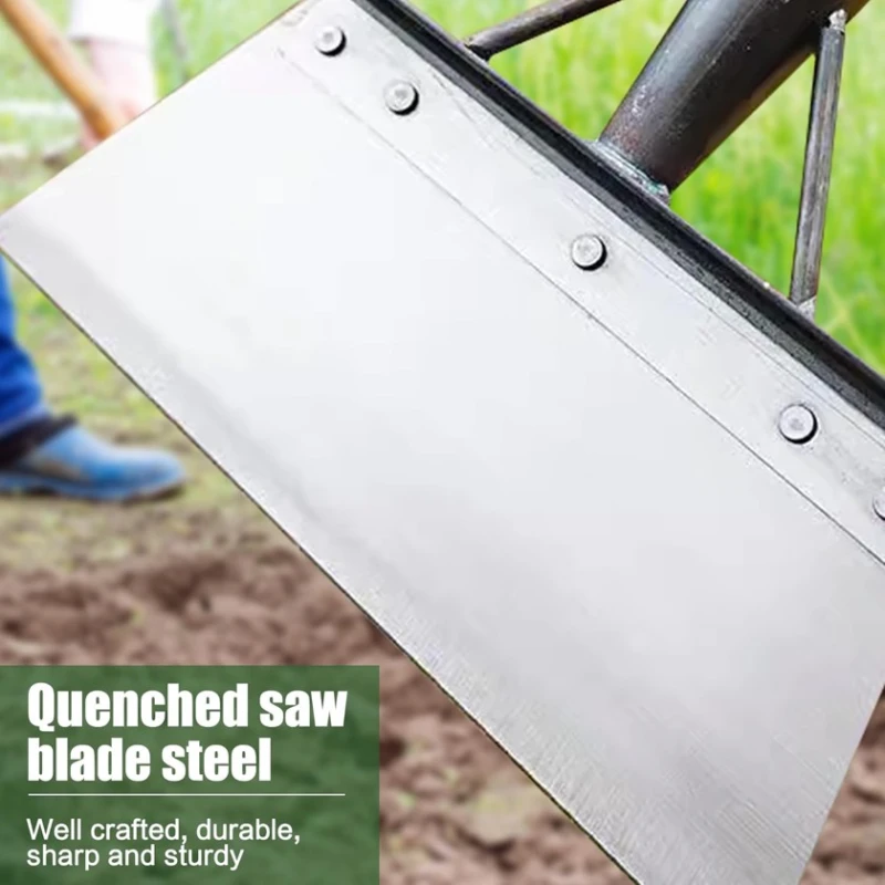 Лопата садовая Ymifeey, легированная сталь, серебристая/черная, 20x11 см Лопата садовая Ymifeey, легированная сталь, серебристая/черная, 20x11 см