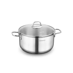 Qazan Korkmaz Perla A1655, 20x11 sm, 3.5 L, Gümüşü Qazan Korkmaz Perla A1655, 20x11 sm, 3.5 L, Gümüşü