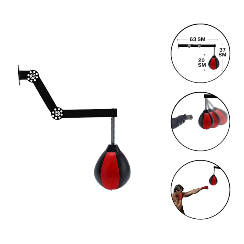 Регулируемая боксерская груша Gymnic 2229/3, черная Регулируемая боксерская груша Gymnic 2229/3, черная