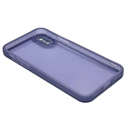 Çexol SS531 Apple iPhone XS üçün, Şəffaf/Bənövşəyi