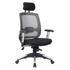 Ofis kreslosu Offissa Dizayn Felqa, qara/boz, 66x60x120 sm