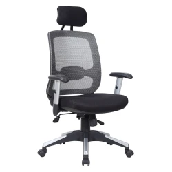 Офисное кресло Offissa Dizayn Felqa, черное/серое,66x60x120 см