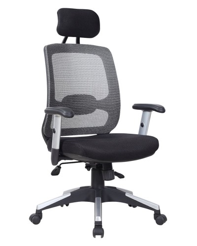 Ofis kreslosu Offissa Dizayn Felqa, qara/boz, 66x60x120 sm