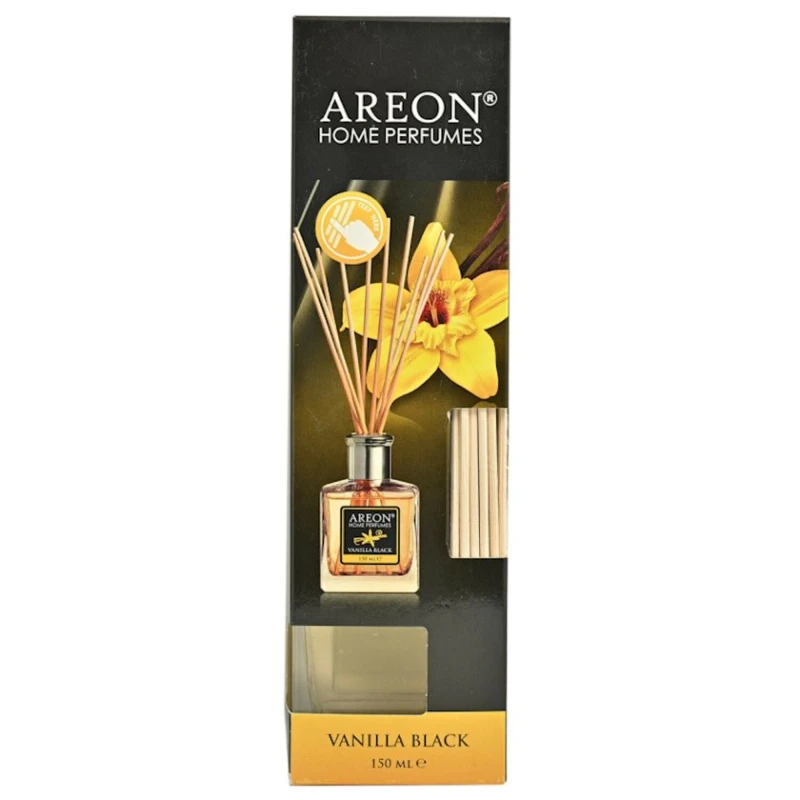 Ароматический диффузор Areon Home Perfumes Vanilla Black, 150 мл,черный Ароматический диффузор Areon Home Perfumes Vanilla Black, 150 мл,черный