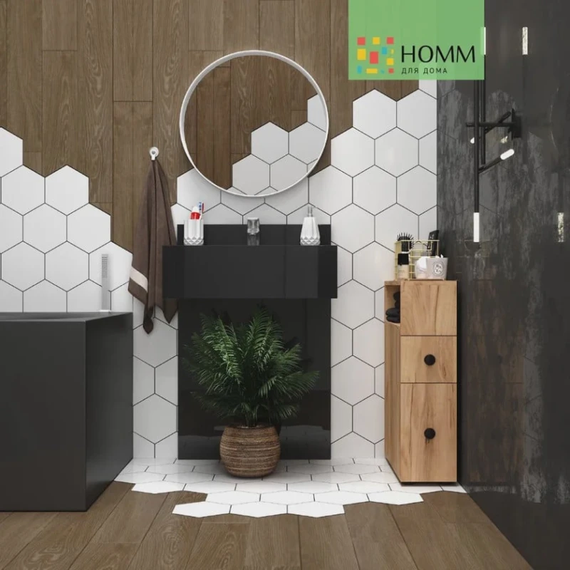 Hamam üçün şkaf 3563_M3GerdaBathZol, 50х19х70 sm Hamam üçün şkaf 3563_M3GerdaBathZol, 50х19х70 sm