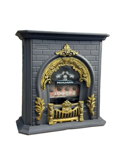 Soba AHK-BHKA30-04, 92x88x36 sm, metal/bürünc, qara/qızılı