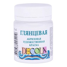 Akril boya Decola parlaq, ağ, 50 ml