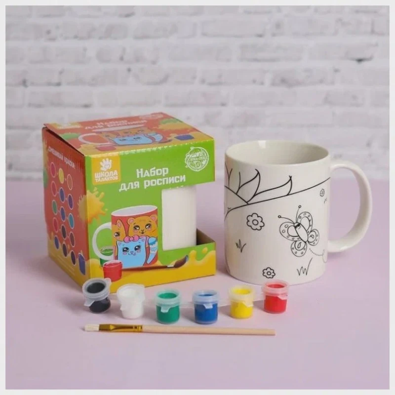 İnkişaf etdirən dəst Sima-land Krujka-rəngləmə: Kəpənəklər, 3+ yaş