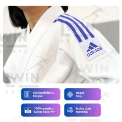 Кимоно для занятий дзюдо Adidas 20010016, рост 150 см Кимоно для занятий дзюдо Adidas 20010016, рост 150 см