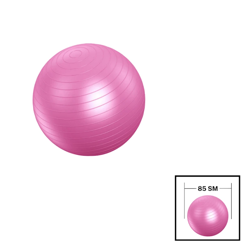 Fitnes topu Gymnic 202022000048, PVC, 85 sm, çəhrayı