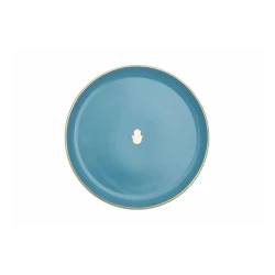 Тарелка Porland Glamorous 04AP021560, фарфор, голубая, 20 см