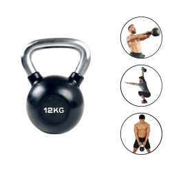 Гиря TA Sport 5098, черный, железо/ПВХ, 12 кг