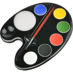 Аквагрим в палитре Kryolan Aquacolor 01106, 6 цветов, 120 г