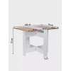 Стол-книжка Letta 3563_Letta25RaskladnoySmWhvot, ЛДСП, 100х76х75 см