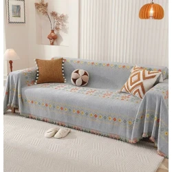 Накидка на диван MiraNova CTS-290, 180x260 см, голубая