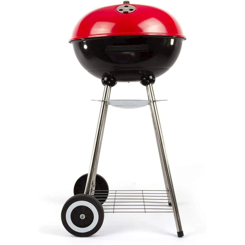 Manqal 064, 51x43x88 sm, alüminium, qara/qırmızı