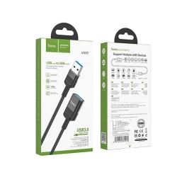 Переходник Hoco U107 USB Male-USB Female, 1.2 м