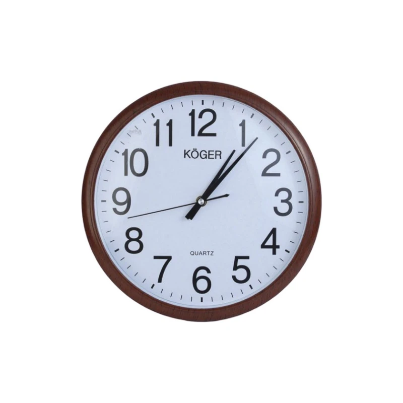 Настенные часы Avroluks AV-169, круг, пластик, белый/коричневый, 30 см Настенные часы Avroluks AV-169, круг, пластик, белый/коричневый, 30 см
