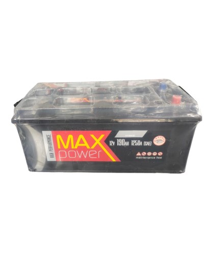 Avtomobil akkumulyatoru MaxPower 190 Ah 1250A