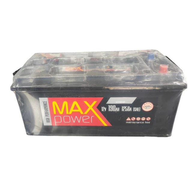 Avtomobil akkumulyatoru MaxPower 190 Ah 1250A