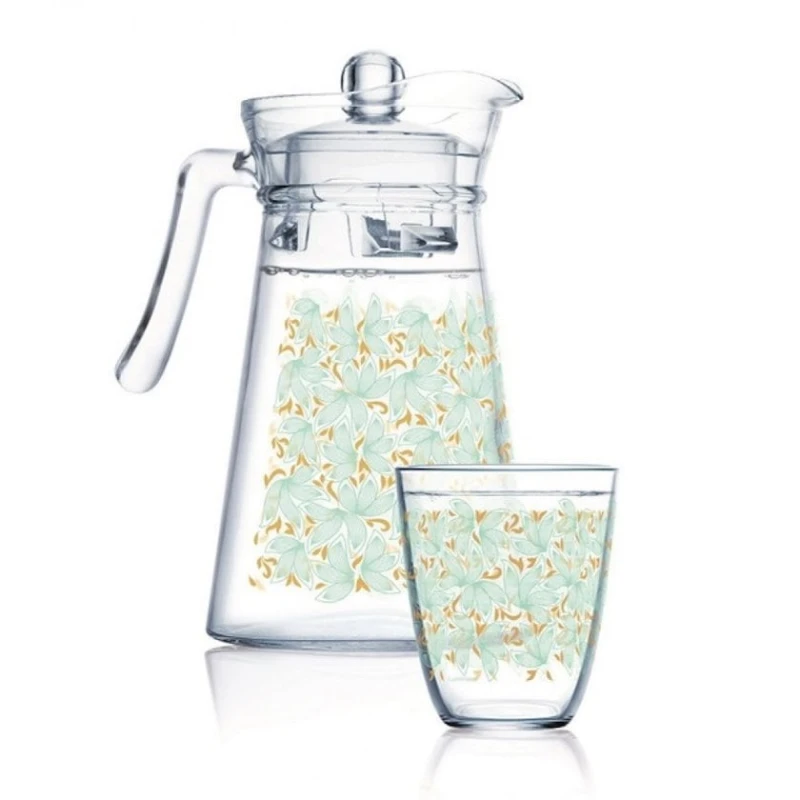 Набор Luminarc Neo Perine, 7 предметов, прозрачный/бирюзовый