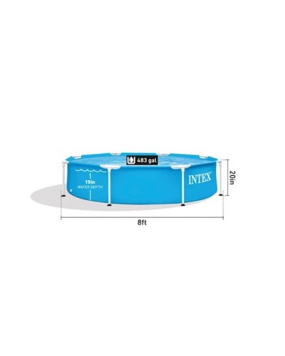Karkaslı hovuz Intex H28225588205NP, 244x51 sm, 1828 l, mavi