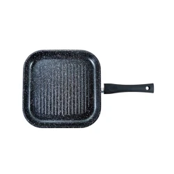 Сковородка-гриль Lamart 101155, квадратная, 26x4 см, алюминий, черная