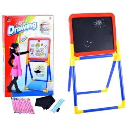 Доска для рисования Tengjia Drawing Board 2in1 Drawing 3+, 12 фломастеров, 2 мелка Доска для рисования Tengjia Drawing Board 2in1 Drawing 3+, 12 фломастеров, 2 мелка