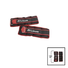 Əllər və ayaqlar üçün yük Gymnic Linuo 202022000084, qırmızı, 2 əd x 1 kq