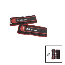Əllər və ayaqlar üçün yük Gymnic Linuo 202022000084, qırmızı, 2 əd x 1 kq