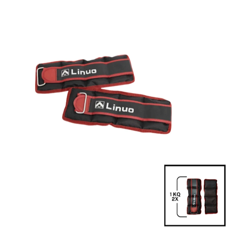 Əllər və ayaqlar üçün yük Gymnic Linuo 202022000084, qırmızı, 2 əd x 1 kq