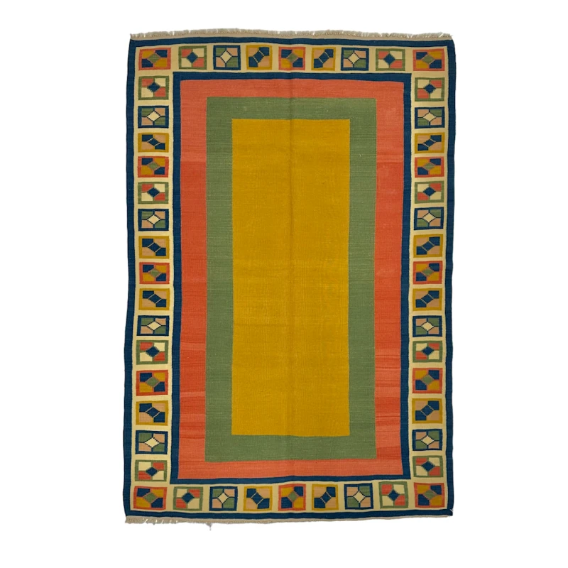 Ковер килим ручного производства Natural halı ELX06, 123х182 см, шерсть, разноцветный Ковер килим ручного производства Natural halı ELX06, 123х182 см, шерсть, разноцветный