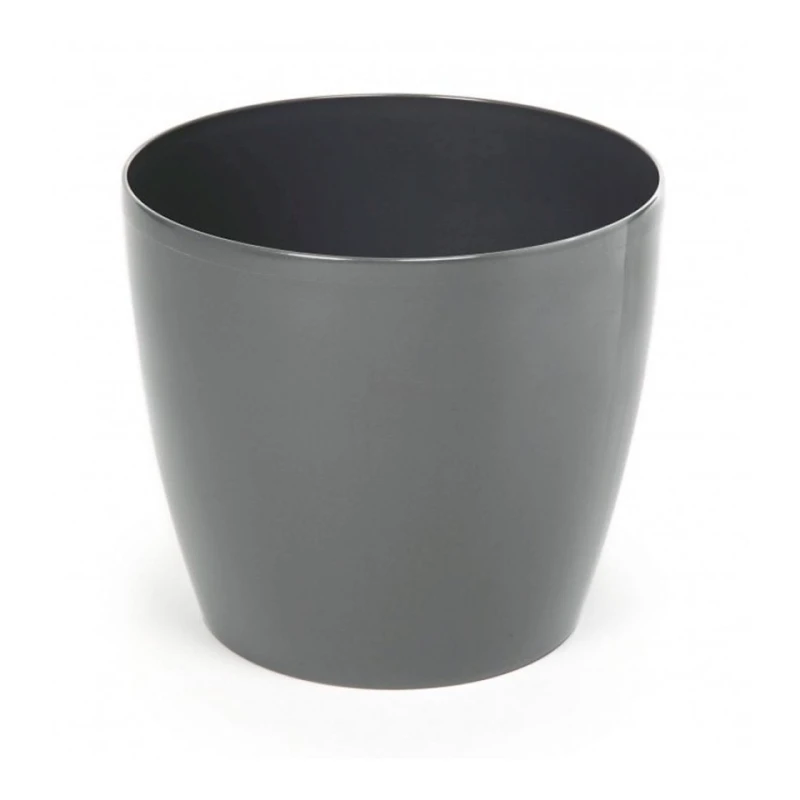 Горшок Lamela Magnolia 21 cм, пластик, серебристый Горшок Lamela Magnolia 21 cм, пластик, серебристый