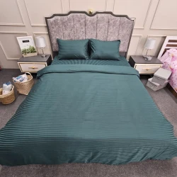 Комплект постельного белья Sahara SHA-000075 пододеяльник 200x220, простыня 230x240, наволочки 50x70, двуспальный, хлопок, зелеый